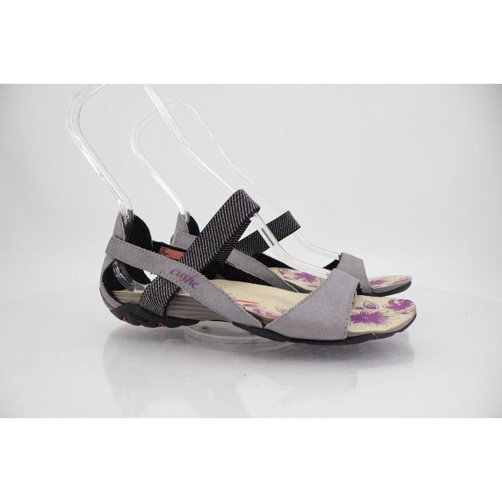 Cushe Ilima Women’s Sport Sandals Purple Floral Footbed Adjustable Straps Size 6